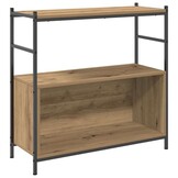 vidaXL Boekenkast artisanaal eikenkleurig 80 x 30 x 78.5 cm
