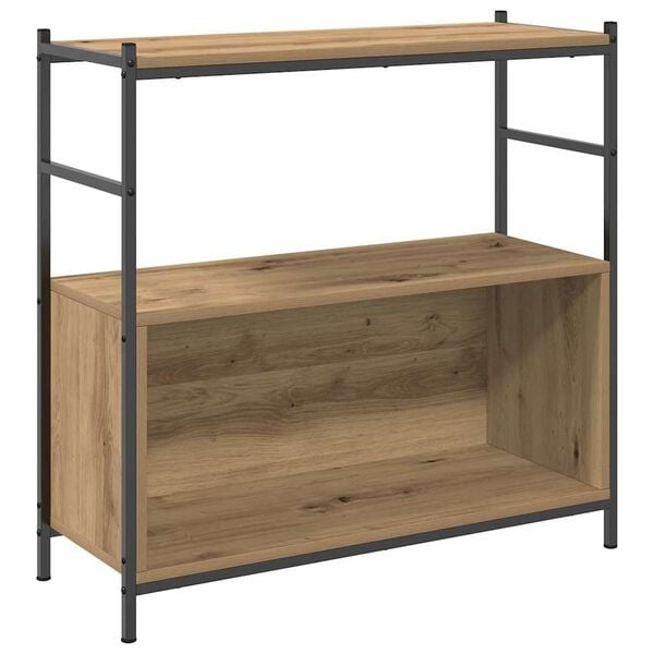 vidaXL Boekenkast artisanaal eikenkleurig 80 x 30 x 78.5 cm