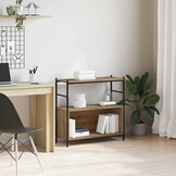 vidaXL Boekenkast artisanaal eikenkleurig 80 x 30 x 78.5 cm