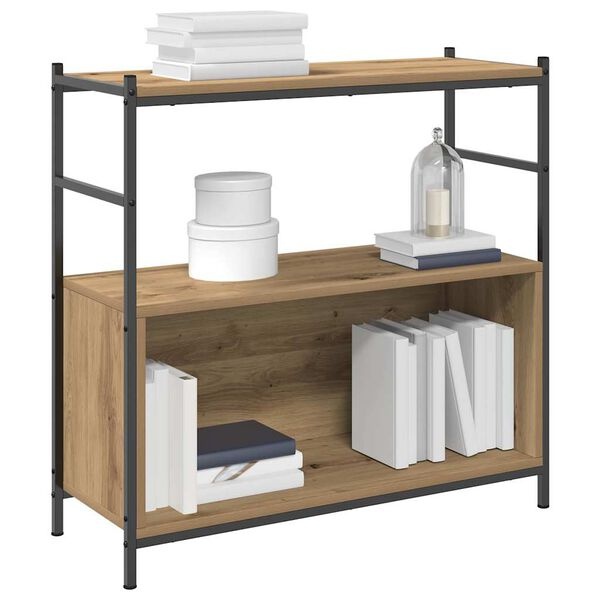 vidaXL Boekenkast artisanaal eikenkleurig 80 x 30 x 78.5 cm