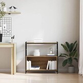 vidaXL Boekenkast artisanaal eikenkleurig 80 x 30 x 78.5 cm