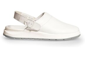 Wit Lederen Werkschoenen Clog Unisex Maat 36 - 67% Korting