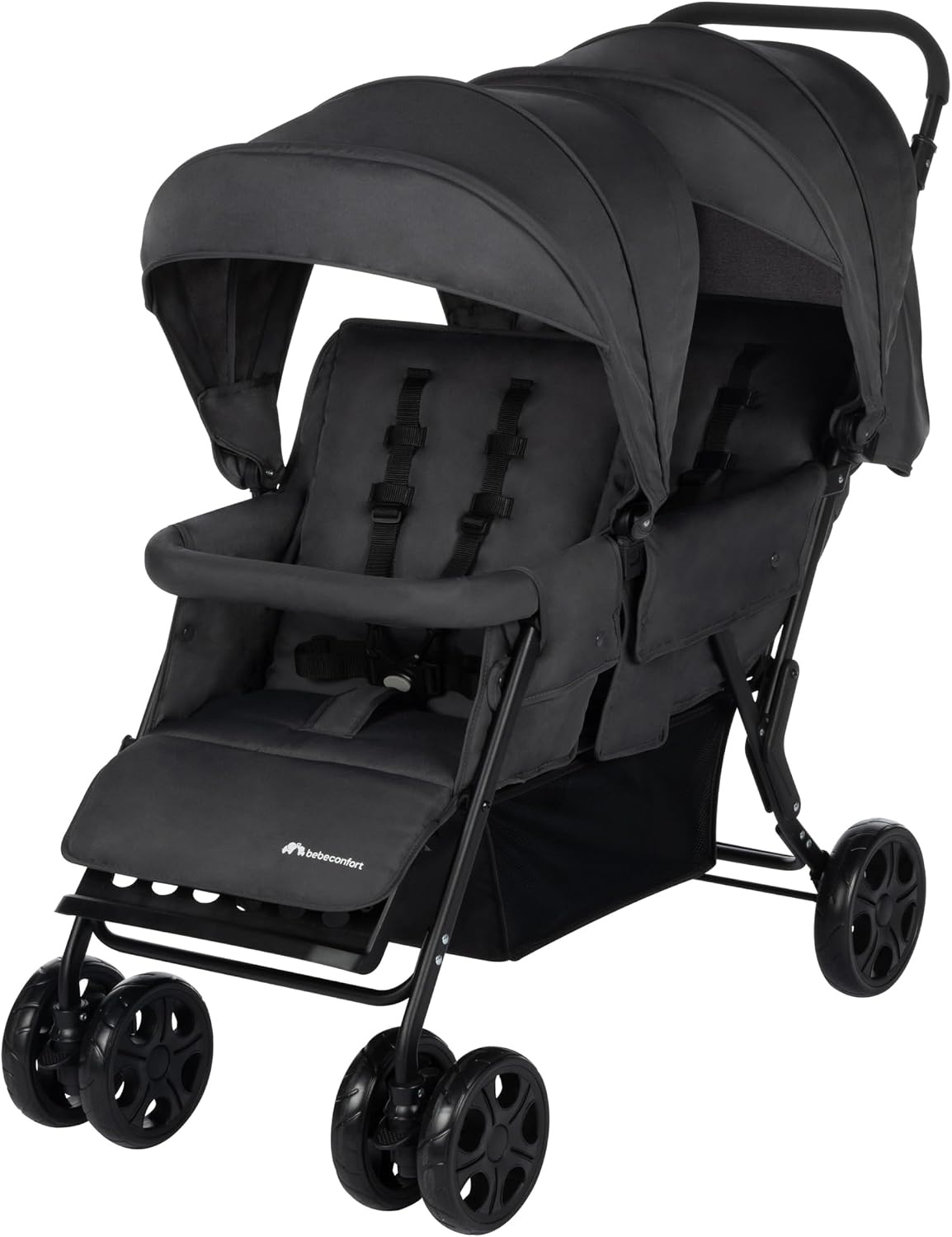 Bebeconfort Teamy Stroller, Tandem, 0 months to 4 years, 0-22 kg, Mineral Graphite