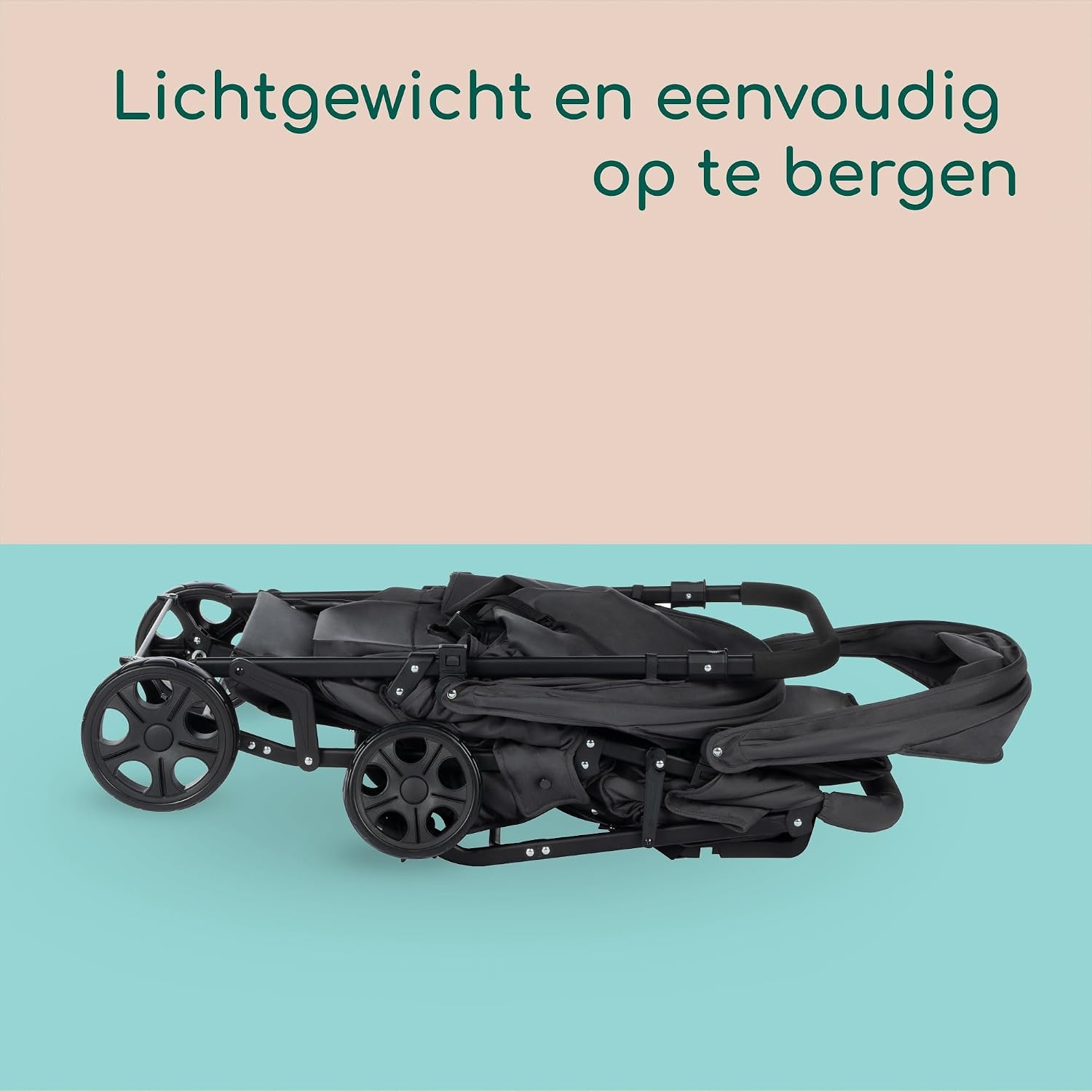Bebeconfort Teamy Stroller, Tandem, 0 months to 4 years, 0-22 kg, Mineral Graphite