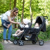 Bebeconfort Teamy Stroller, Tandem, 0 months to 4 years, 0-22 kg, Mineral Graphite