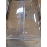 HENDI Buffet vitrine, dubbel, transparante roldeksels, van beide zijden toegang, buffet display, presentatie display, 380x260x(H)355mm, polystyreen