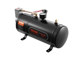12V Luchtcompressor Set met 3L Tank | 90-120 PSI | Incl. slang & fluit | 34% Korting