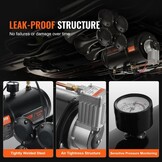 VEVOR 12V Air Compressor Set with Tank 3L, Air Compressor Set, Air Compressor Set, 90-120 PSI Working Pressure, Integrated Air Compressor System for Train Air Horn, Tyre Inflating, Trucks,