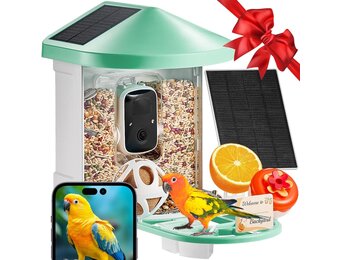 Vogelvoederhuis met HD Camera & AI Vogelherkenning - 34% Korting
