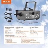 Sneeuwmachine 650W met Afstandsbediening | 54% Korting