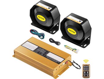400W Sirene Systeem Auto | 8 Tonen & Microfoon | Korting 34%