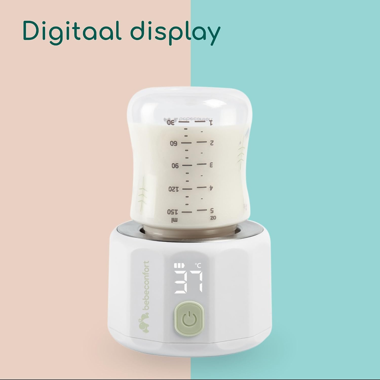 Draagbare Babyflesverwarmer met Digitaal Display - 29% Korting