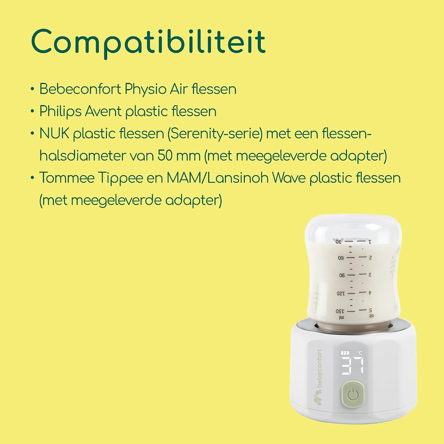 Draagbare Babyflesverwarmer met Digitaal Display - 29% Korting