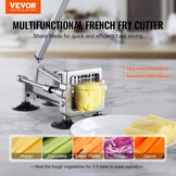 Frietsnijder Aluminium/RVS - 34% Korting