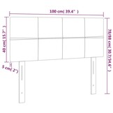 vidaXL Hoofdbord Stof Lichtgrijs (33% Korting)