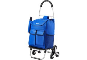 Boodschappentrolley 36L, Opvouwbaar, 6 Klimwielen (63% korting)