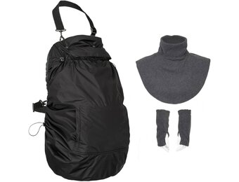 Warme Baby Draaghoes 3-in-1 met Regenhoes - Antraciet (29% Korting)