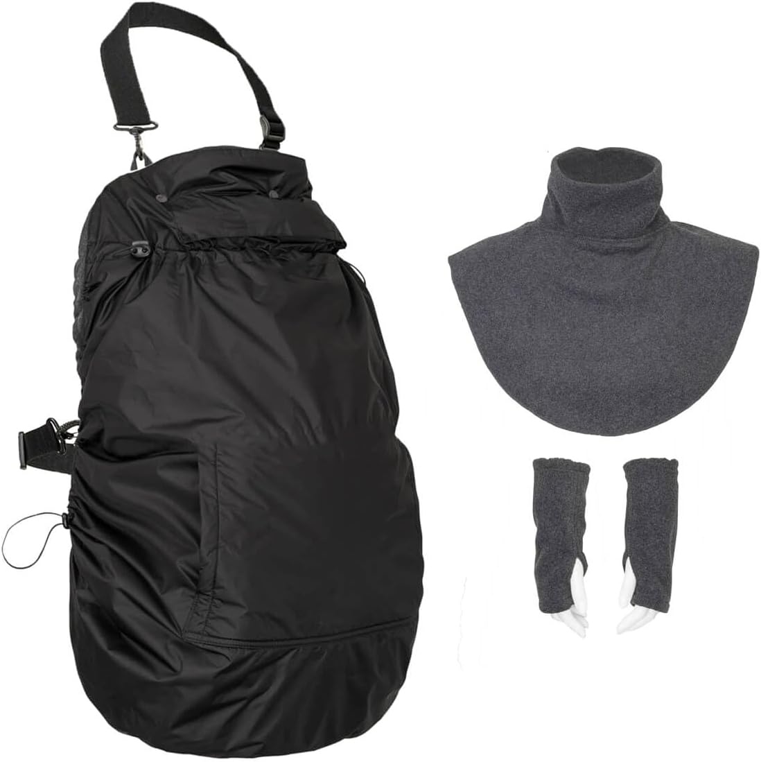 Warme Baby Draaghoes 3-in-1 met Regenhoes - Antraciet (29% Korting)