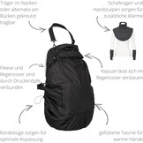 Warme Baby Draaghoes 3-in-1 met Regenhoes - Antraciet (29% Korting)