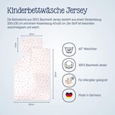Kinderbeddengoed 100x135 cm Jersey Katoen | 2-delig | Hypoallergeen | 76% Korting