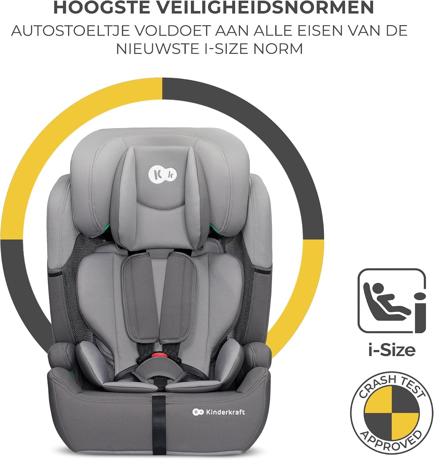 Autostoeltje COMFORT UP i-Size 76-150cm | 15m-12jr | Grijs | -29%