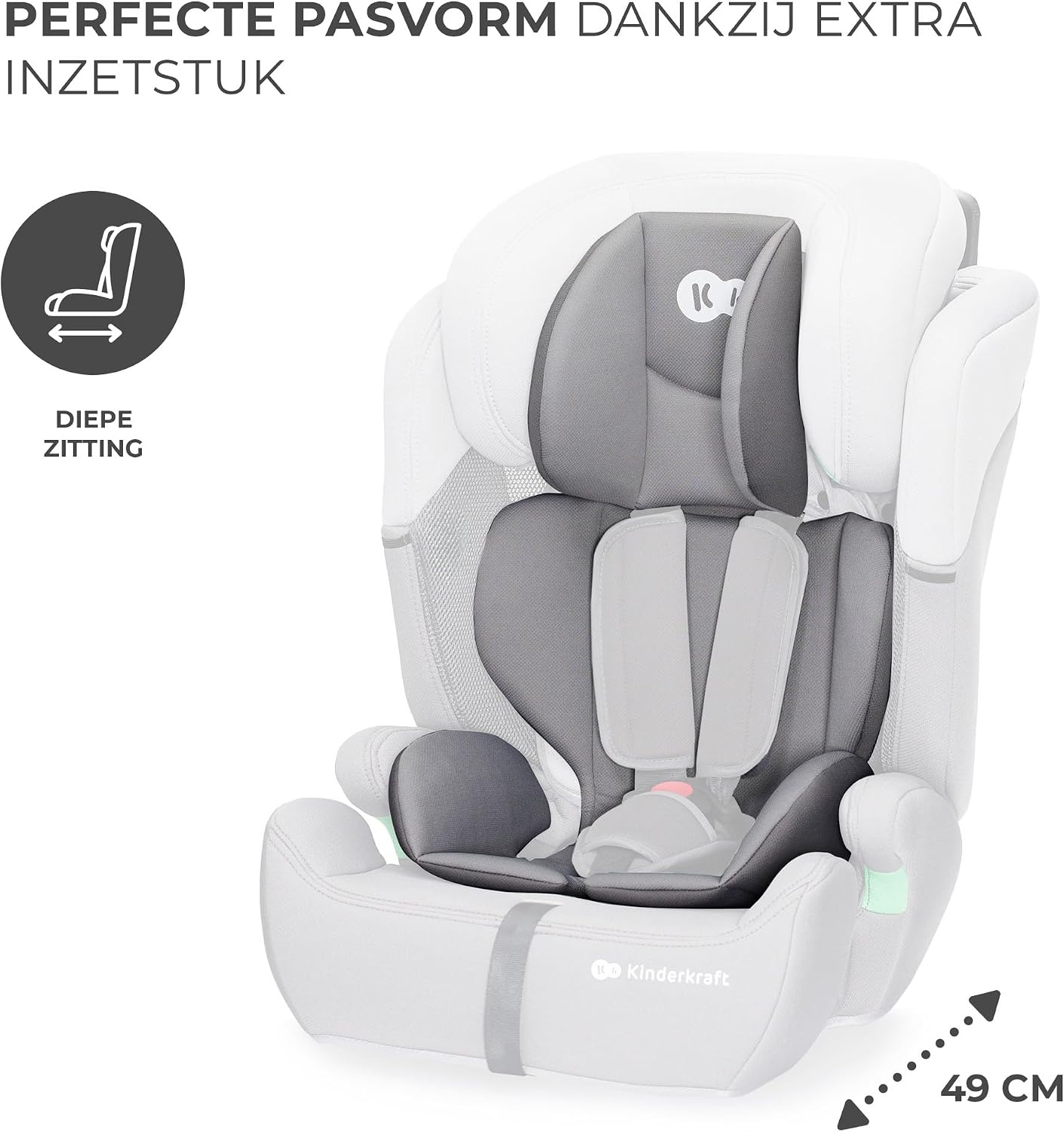 Autostoeltje COMFORT UP i-Size 76-150cm | 15m-12jr | Grijs | -29%