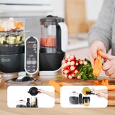 Keukenmachine Babyvoeding: Nutribaby Plus 6-in-1 (Grijs)