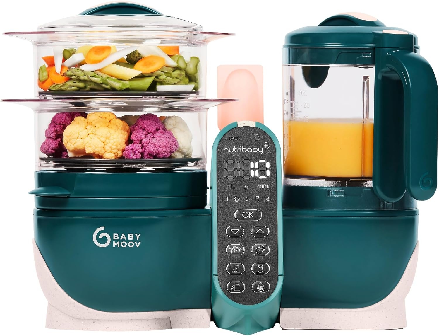 Keukenmachine Babyvoeding: Nutribaby Plus 6-in-1 (Grijs)