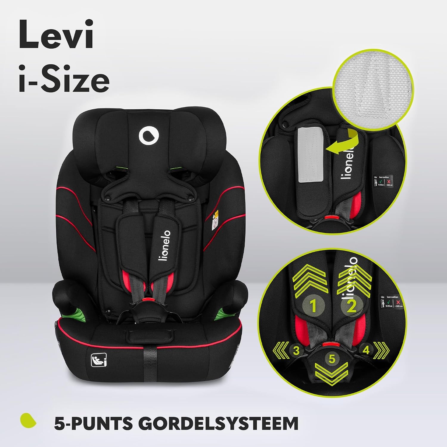 Kinderautostoel i-Size R129 76-150cm - 34% Korting!