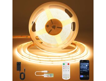 10M LED Strip Warm Wit - Smart App & Afstandsbediening - 28% Korting