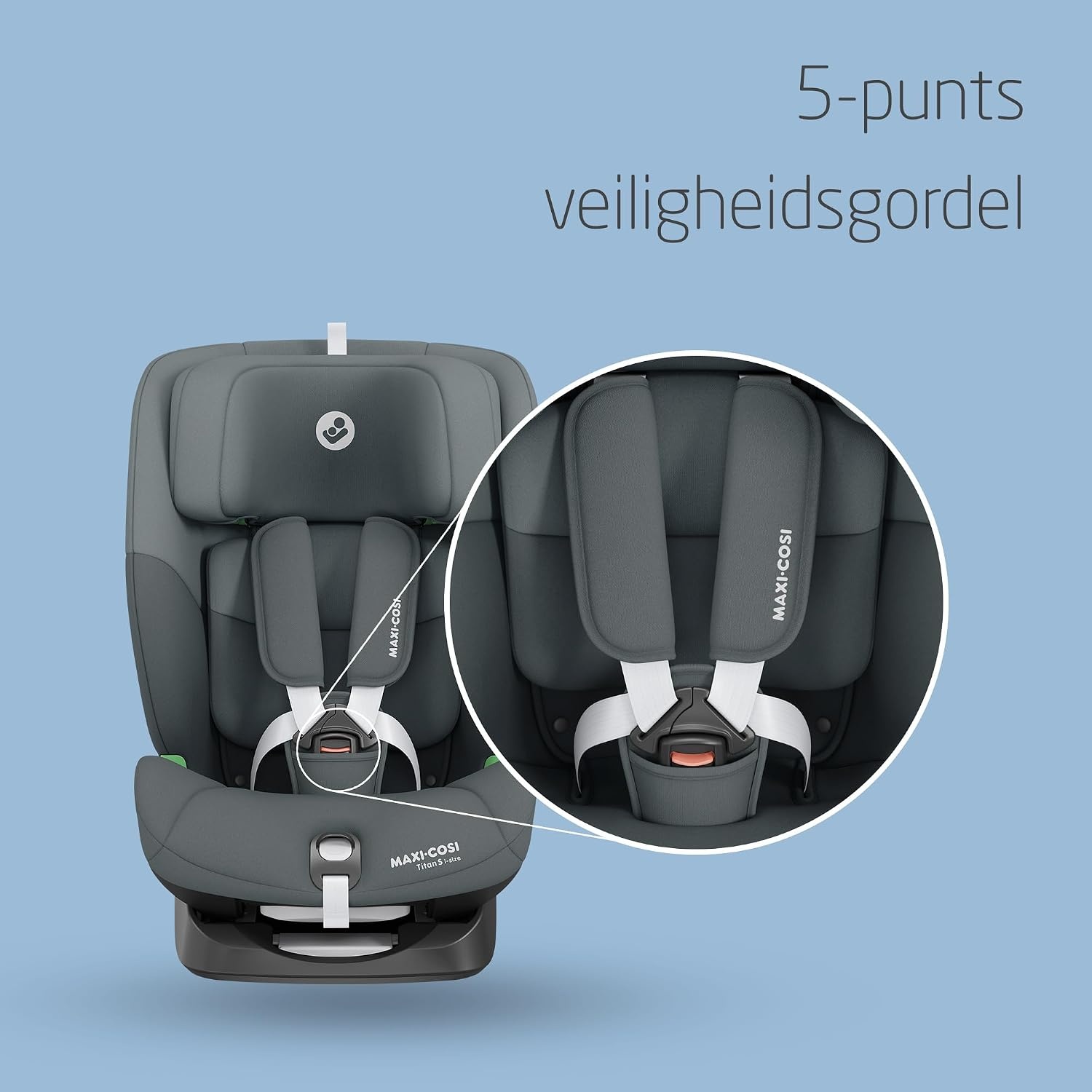 Maxi-Cosi Titan S i-Size Autostoeltje | 15 mnd-12 jr | 30% Korting