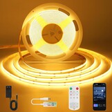 COB LED Strip 10m Neutraal Wit - Slim, Muziek & Timer, 29% Korting!