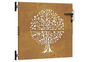 vidaXL Poort 85x75 cm Boomontwerp Cortenstaal - 59% Korting