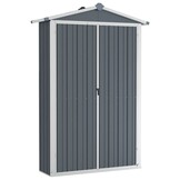 Tuinschuur 116x45x175cm Staal Grijs - 35% Korting!