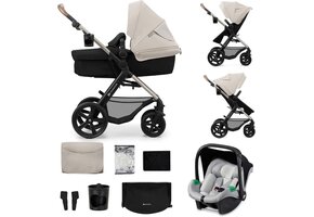 3-in-1 Kinderwagen Reissysteem MOOV2 - Incl. Mink PRO Autostoel - Grijs - 30% Korting