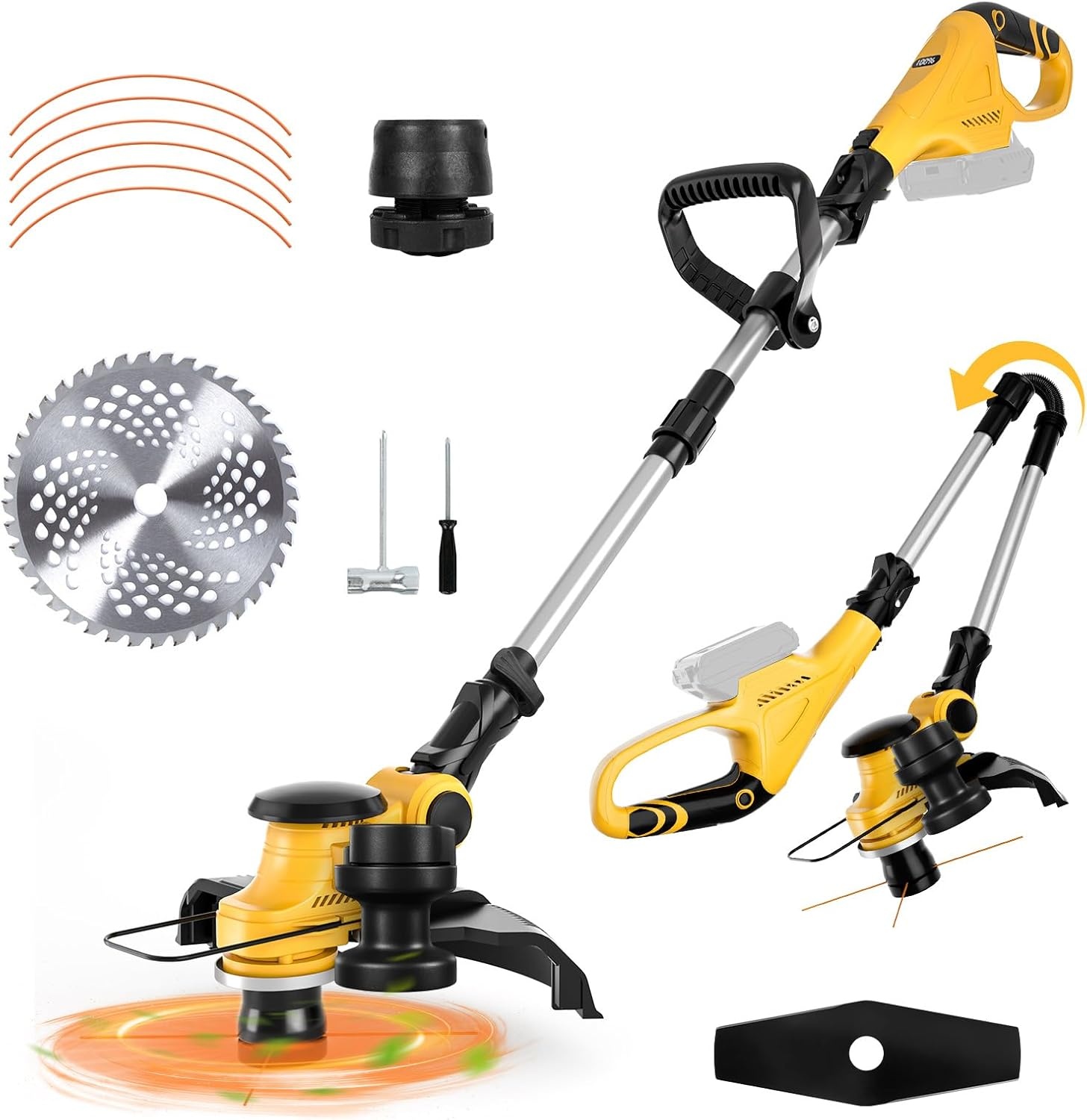 Geretourneerde Grastrimmer 3-in-1 | Borstelloze Motor | 59% Korting