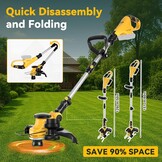 Geretourneerde Grastrimmer 3-in-1 | Borstelloze Motor | 59% Korting