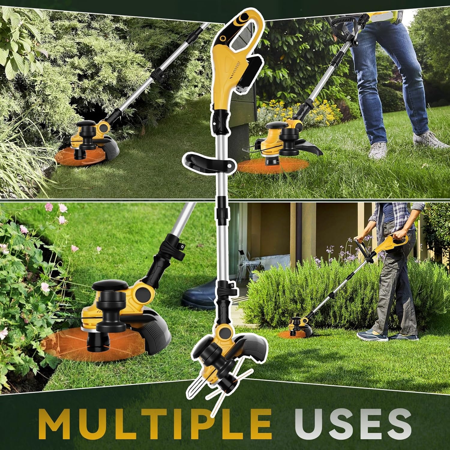 Geretourneerde Grastrimmer 3-in-1 | Borstelloze Motor | 59% Korting