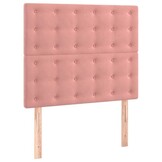 Hoofdborden Velours Roze 2 st. 80x5x78/88 cm - 33% Korting