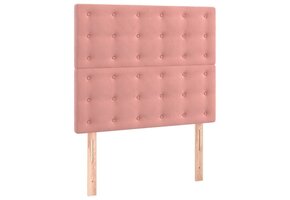 Hoofdborden Velours Roze 2 st. 80x5x78/88 cm - 33% Korting