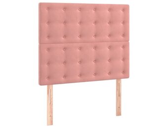 Hoofdborden Velours Roze 2 st. 80x5x78/88 cm - 33% Korting
