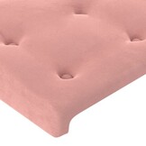 Hoofdborden Velours Roze 2 st. 80x5x78/88 cm - 33% Korting