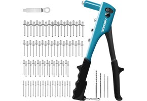 Blindklinknageltangset 4-in-1 met 80 Klinknagels & 4 Boren (-54%)