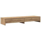 vidaXL Monitorstandaard met Lades - Artisanaal Eiken - Nu 33% Korting!