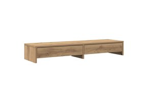 vidaXL Monitorstandaard met Lades - Artisanaal Eiken - Nu 33% Korting!