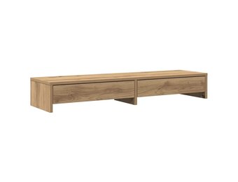 vidaXL Monitorstandaard met Lades - Artisanaal Eiken - Nu 33% Korting!