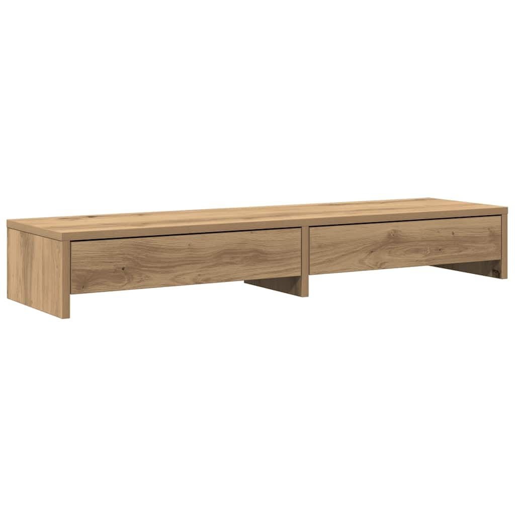 vidaXL Monitorstandaard met Lades - Artisanaal Eiken - Nu 33% Korting!