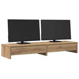 vidaXL Monitorstandaard met Lades - Artisanaal Eiken - Nu 33% Korting!