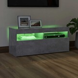 TV-meubel met LED 90x35x40cm Betongrijs - 34% Korting!