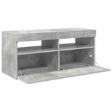 TV-meubel met LED 90x35x40cm Betongrijs - 34% Korting!